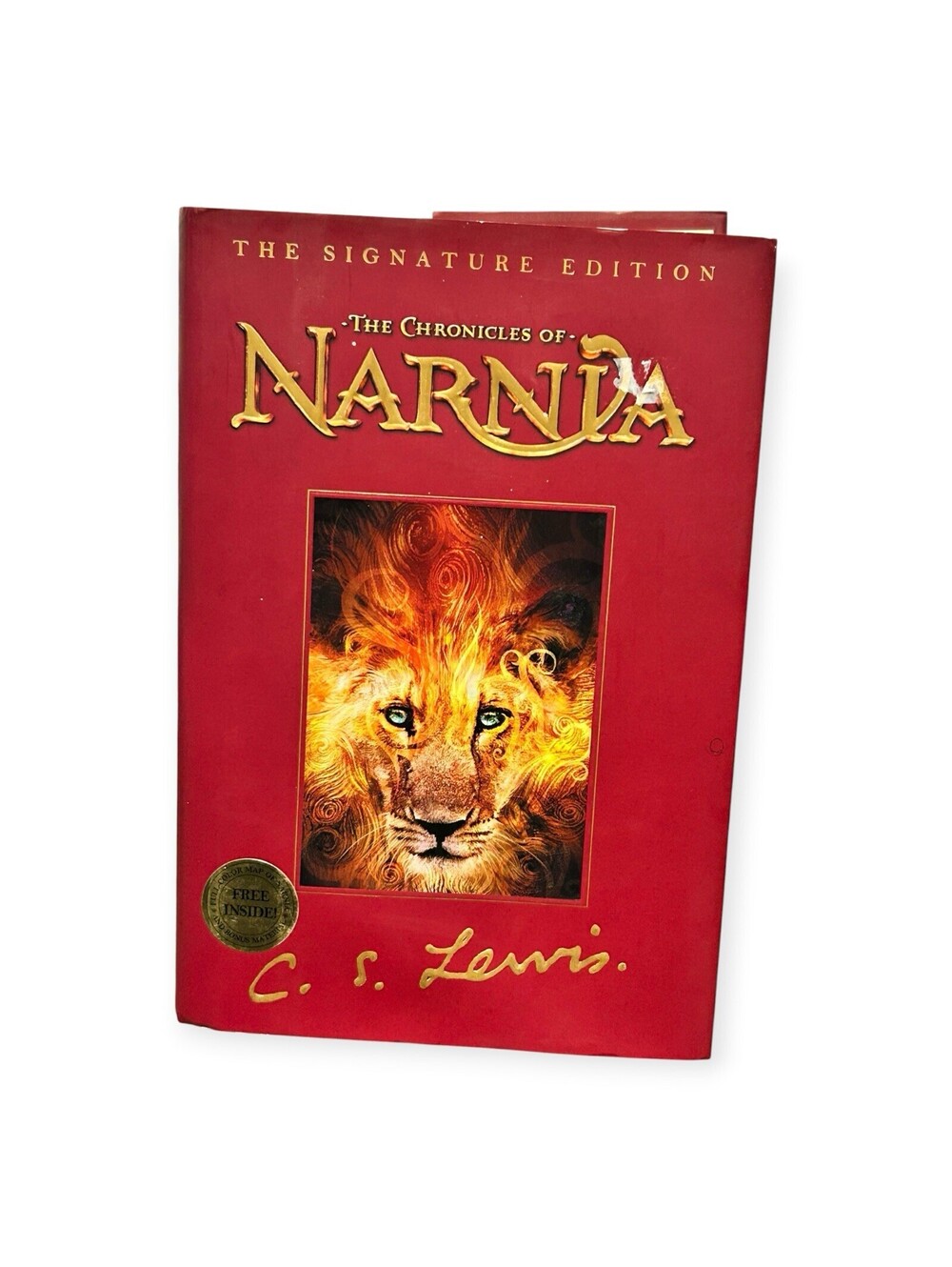 Chronicles of Narnia Signature Edition HC Book Foldout Map C.S. Lewis